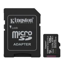 Κάρτα Μνήμης Kingston Canvas Select Plus+ MicroSDXC 128GB Class 10 με SD Adapter έως 150MB/s SDCS3/128GB