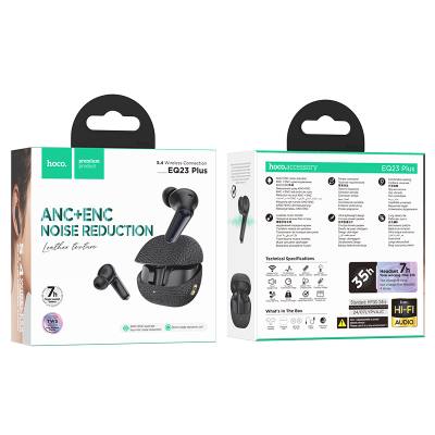 Wireless Hands Free Hoco EQ23 Plus Duke Ⅱ TWS V5.4 400mAh 7 Ώρες Λειτουργίας  Συμβατό με Siri ANC+ENC Μαύρο