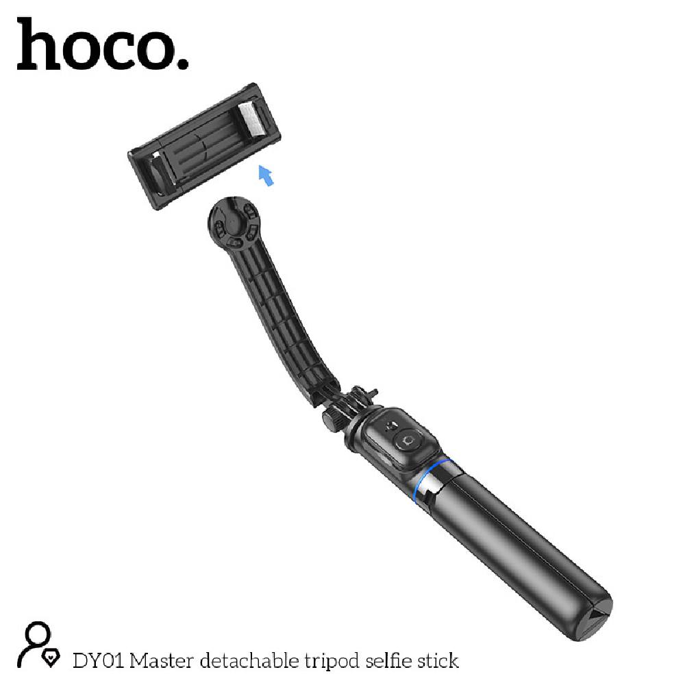 Βάση Στήριξης και Selfie Stick Hoco DY01 Master 360°  με Τηλεχειρισμό Συμβατό με GoPro, Μήκος 106mm Μαύρο