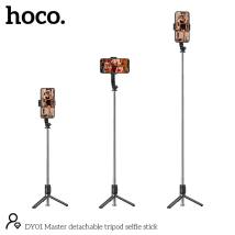 Βάση Στήριξης και Selfie Stick Hoco DY01 Master 360°  με Τηλεχειρισμό Συμβατό με GoPro, Μήκος 106mm Μαύρο