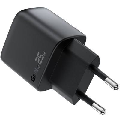 Φορτιστής Ταξιδίου Acefast A114 Fast Charging 1xUSB-A + 1xUSB-C PD25W QC3.0 GaN με LED Ένδειξη Μαύρος