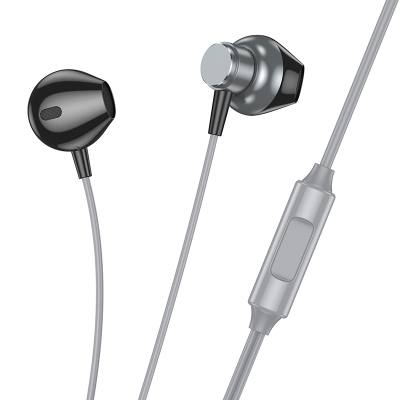 Hands Free Hoco M125 Smart Earphones Stereo 3.5mm με Μικρόφωνο και Πλήκτρο Λειτουργίας 1.2m Γκρι