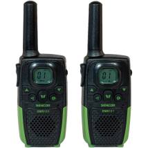 Walkie Talkie Σετ 2τεμ. με Yποδοχή Hands Free 2.5mm Εύρος Κάλυψης 7 km 3ΑΑΑ Sencor SMR 131 Μαύρο/Πράσινο
