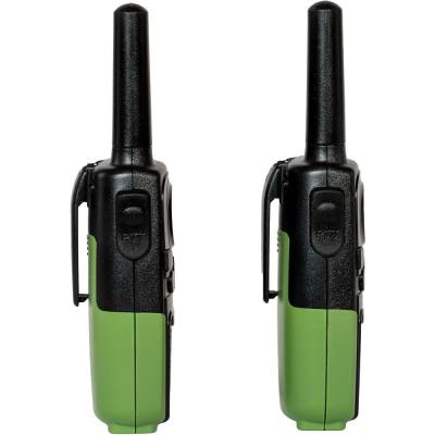 Walkie Talkie Σετ 2τεμ. με Yποδοχή Hands Free 2.5mm Εύρος Κάλυψης 7 km 3ΑΑΑ Sencor SMR 131 Μαύρο/Πράσινο