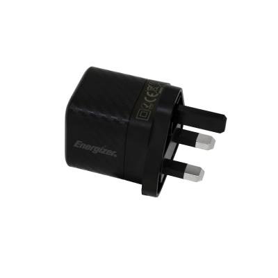 Φορτιστής Ταξιδίου Energizer Fast Charge με USB-C 30W  Μαύρος με UK Plug