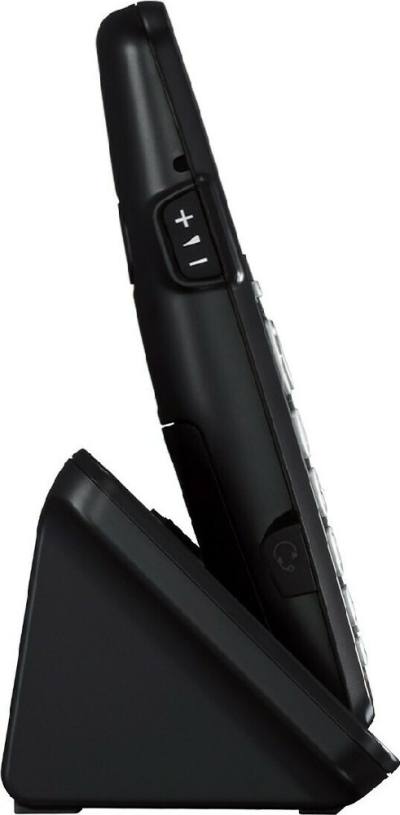 Ασύρματο Ψηφιακό Τηλέφωνο Panasonic KX-TGE250 EU με Πλήκτρο Αποκλεισμού Κλήσεων και Ανοιχτή Ακρόαση Μαύρο