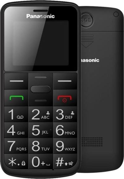 Panasonic KX-TU110EXB (Dual SIM) Μαύρο 1.77" Easy Phone με πλήκτρο SOS, Bluetooth και Μεγάλα Γράμματα