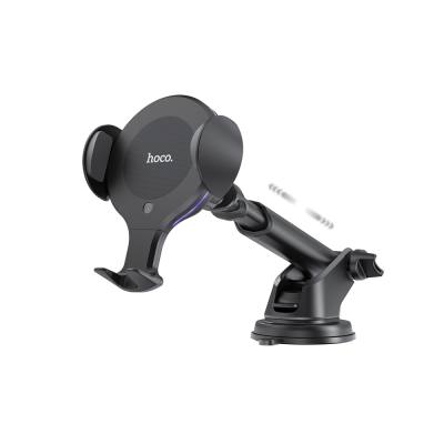 Βάση Στήριξης Αυτοκινήτου και Αεραγωγού Hoco CA60 Aspiring με Fast Wireless Charger 10W και Επεκτεινόμενο Βραχίονα Μαύρη