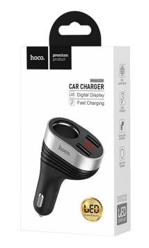 Φορτιστής Αυτοκινήτου Hoco Z29 Regal Dual USB Fast Charge 5V/3.1A με υποδοχή αναπτήρα Μαύρος