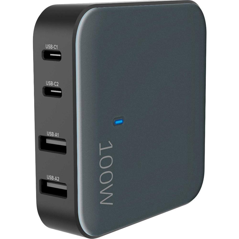 Επιτραπέζιος Φορτιστής Yenkee YAC 4100 με 4 Εξόδους Φόρτισης 2xUSB-C και 2xUSB-A PD QC 100W Μαύρος