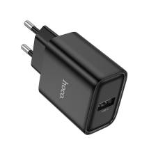 Φορτιστής Ταξιδίου Hoco DC72 River με USB-A 5V 2.1A Μαύρος