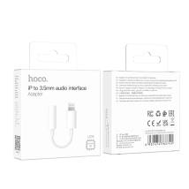 Εξωτερική Κάρτα Ήχου Hoco LS34 Lightning σε 3.5 Λευκό Original IC Συμβατό με όλες τις Lightning Συσκευές