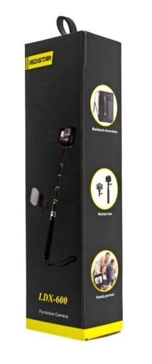 Selfie Stick Monopod LEDISTAR LDX-600 για Φωτογραφικές Μηχανές  Πτυσσόμενο Μαύρο Μήκος: 20cm-80cm