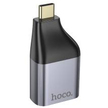 Αντάπτορας  Hoco UA34 USB-C σε VGA 2k Γκρι