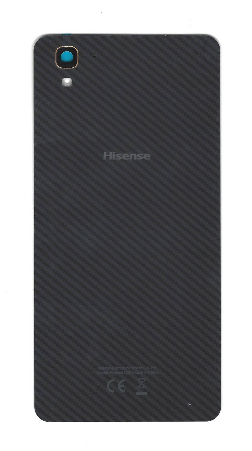 Πίσω Κάλυμμα Hisense C30 με Κόλλα, Τζαμάκι και Κάλυμμα Κάμερας Μαύρο Original 1092622