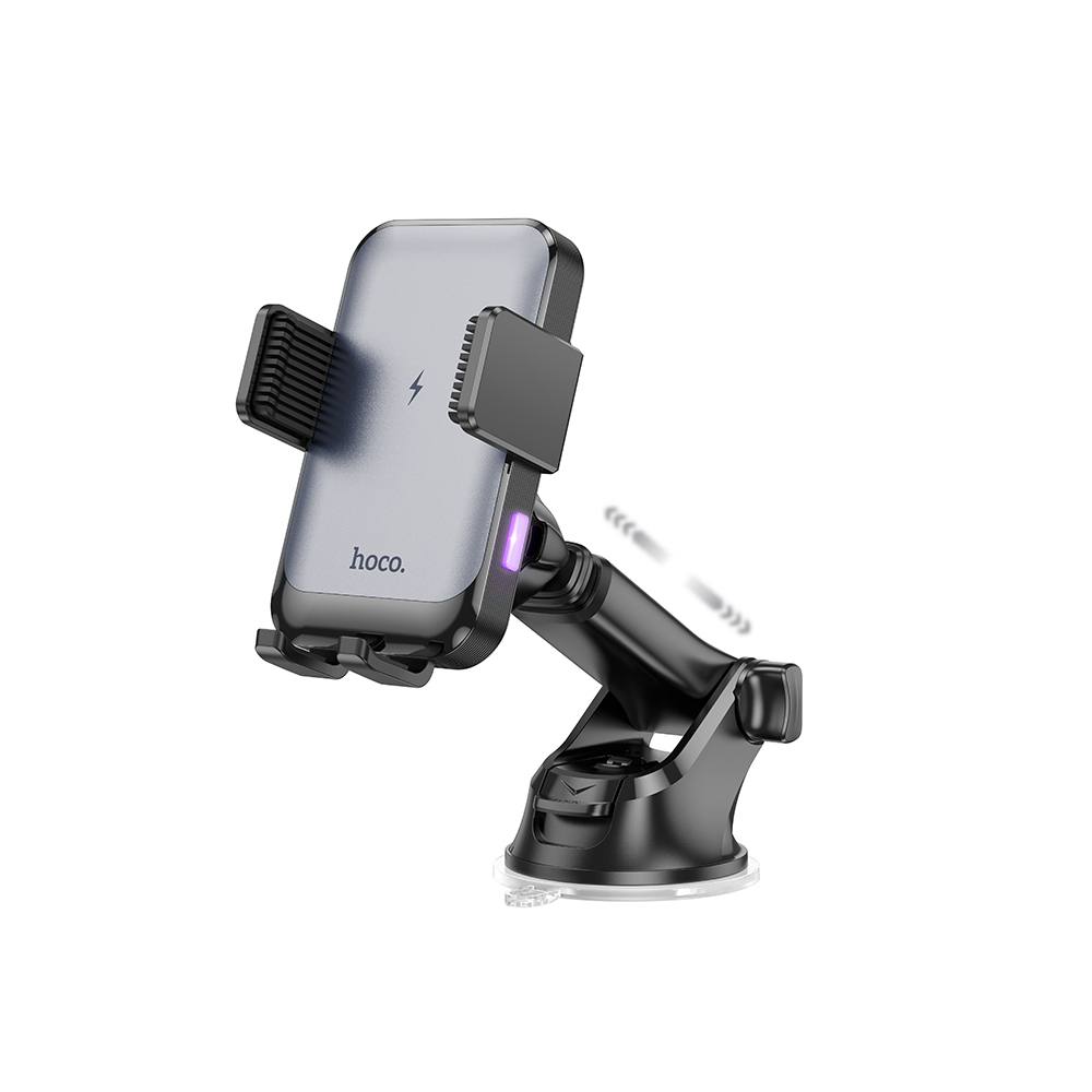 Βάση Στήριξης Αυτοκινήτου Hoco HW9 Climber Στήριξη στο Ταμπλό για Συσκευές 4.5"-7" με Wireless Fast Charger έως 15W και Επεκτειν
