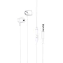 Hands Free Hoco M88 Graceful Earphones Stereo 3.5mm Λευκό 1.2μ με Μικρόφωνο και Πλήκτρο Λειτουργίας