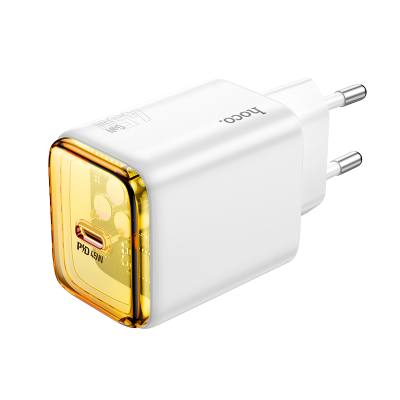 Φορτιστής Ταξιδίου Small Body Hoco N54 Monsoon GaN USB-C PD45W  Λευκός