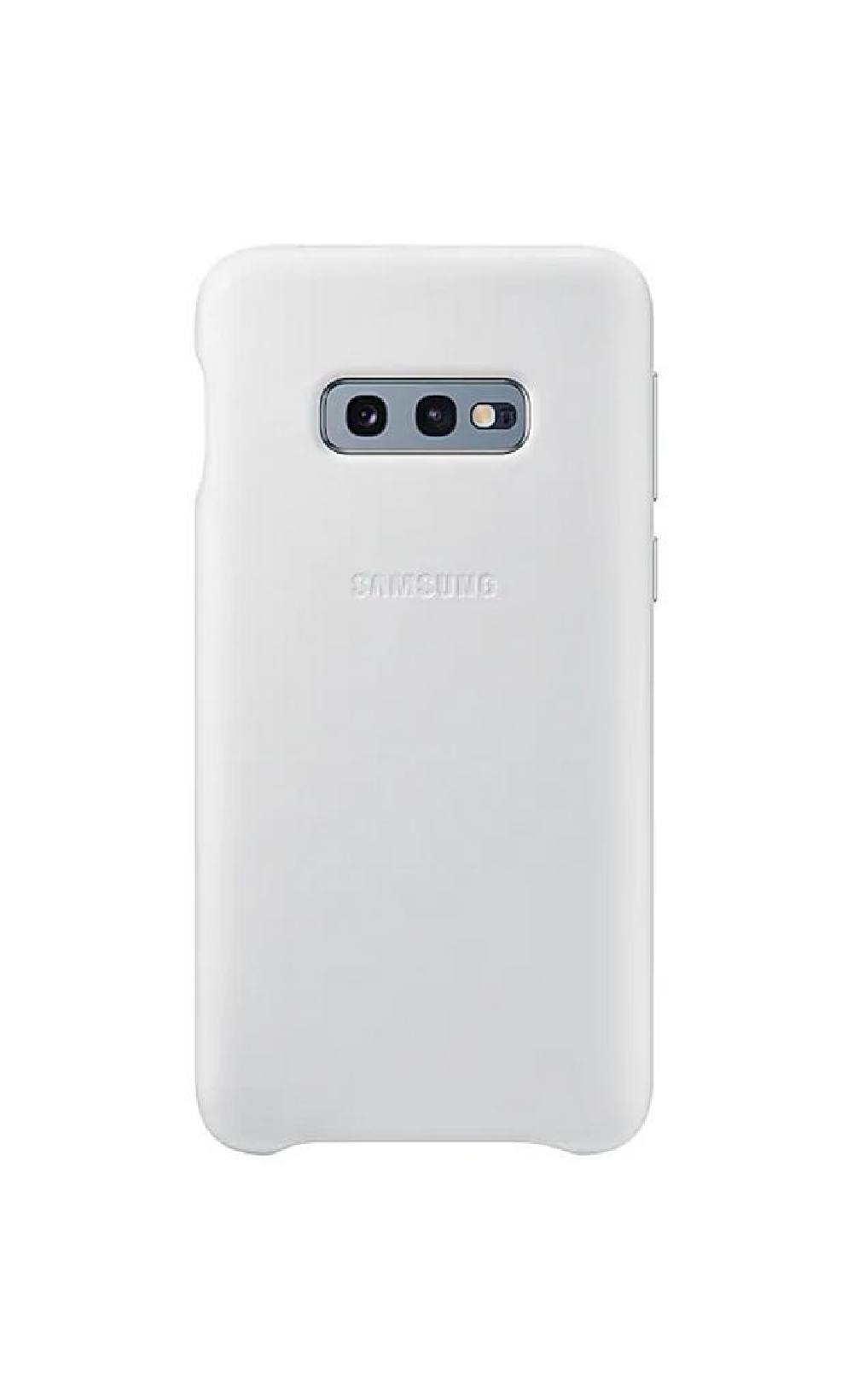 Θήκη Faceplate Samsung Leather Cover EF-VG970LWEGWW για SM-G970F Galaxy S10e Λευκή