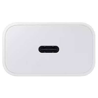 Φορτιστής Ταξιδίου Samsung Super Fast Charging EPT2510XWEGEU 25W USB-C Λευκός + Καλώδιο USB-C σε USB-C Λευκό