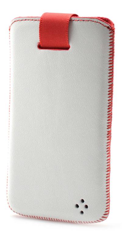 Θήκη Protect Ancus για Samsung A3 A300F Lenovo S750 and Xperia Z3 Z5 Old Leather Λευκή με Κόκκινη Ραφή