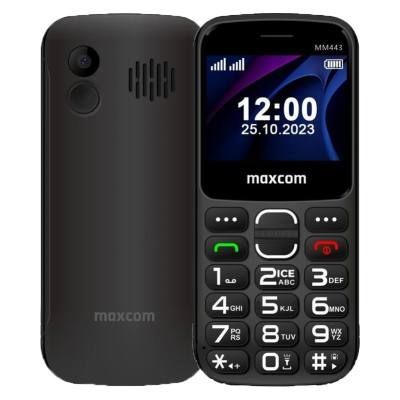 Maxcom MM443 (Dual Sim) 4G VoLTE 2.31" με Βάση Φόρτισης, Μεγάλα Πλήκτρα, Ραδιόφωνο, Φακό και Πλήκτρο Έκτακτης Ανάγκης Μαύρο