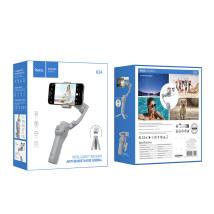 Gimbal Hoco K24 για Συσκευές 4.5"- 7" 3600mAh V5.2 με Σταθεροποιητή 3 Αξόνων Γκρι