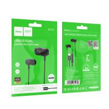 Hands Free Hoco M122 Power Earphones Stereo USB-C με Μικρόφωνο και Πλήκτρο Λειτουργίας 1.2m Μαύρα Συμβατά με Συσκευές USB-C