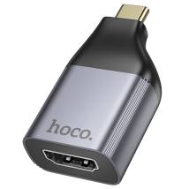 Αντάπτορας Hoco UA33 USB-C σε HDMI 4K 30Hz (3840 x 2160P) Θηλυκό Γκρι