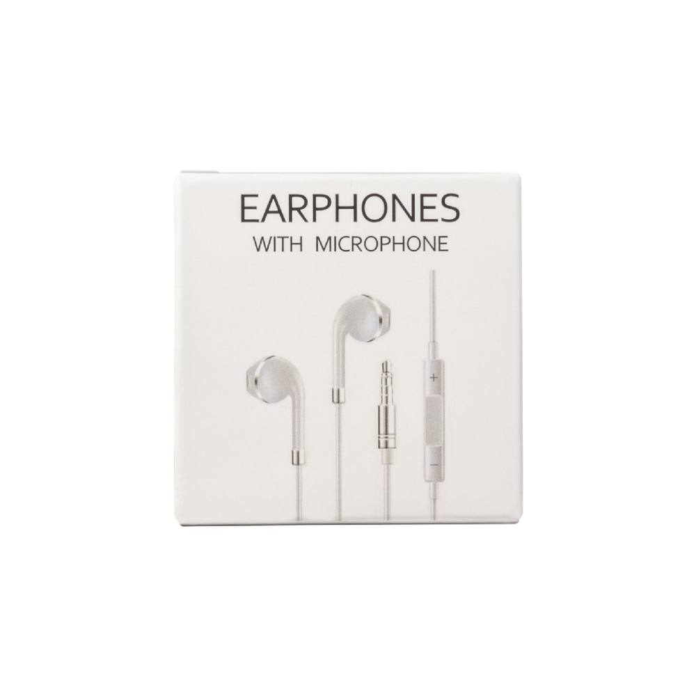 Hands Free Leki Orange Concept 3.5 mm Λευκά με Μικρόφωνο