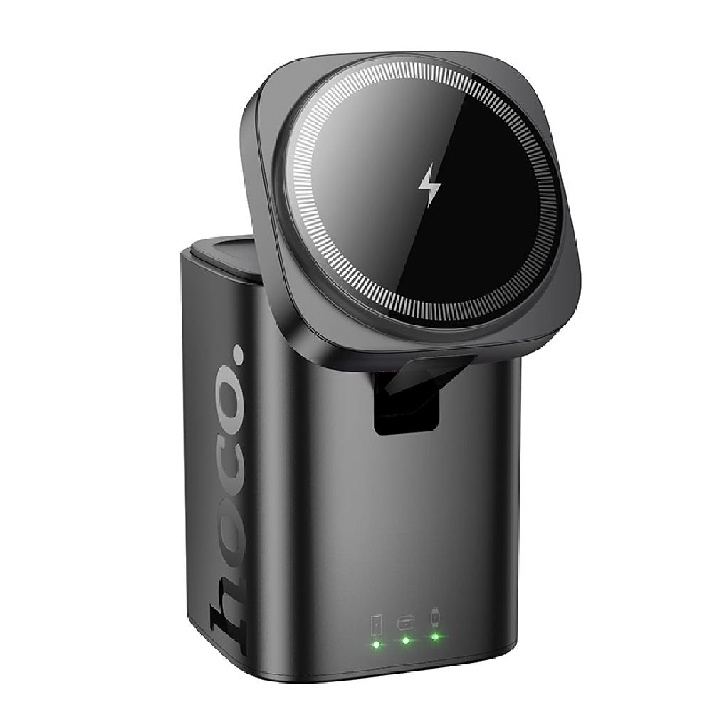 Επιτραπέζια Βάση Ασύρματης Φόρτισης Hoco CQ20 Clever 3-in-1 15W 3A για Φόρτιση Τριών Συσκευών  Μαύρη