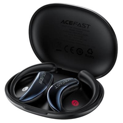 Wireless Earphones Hands Free Acefast FA005 TWS Ultra Thin v5.4 400mAh 20hr Λειτουργίας ENC IPX4 Μαύρα