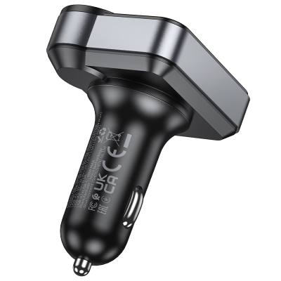 Bluetooth FM Transmitter Hoco E86 Alegria 48W με 2xUSB-A και 1xUSB-C BT 5.4 Υποστηρίζει και Αναπαραγωγή απο TF Card