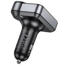 Bluetooth FM Transmitter Hoco E86 Alegria 48W με 2xUSB-A και 1xUSB-C BT 5.4 Υποστηρίζει και Αναπαραγωγή απο TF Card