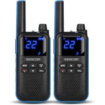 Walkie Talkie Sencor SMR 700 Blue με 16 Κανάλια VOX  IP54 Ακτίνα Λειτουργίας 8km και 2.5mm Jack