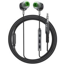 Hands Free Acefast L4 Earphones Stereo 3.5mm Braided Μαύρα 1.2m με Μικρόφωνο και Πλήκτρο Λειτουργίας