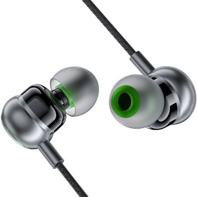 Hands Free Acefast L5 Earphones Stereo USB-C Braided Μαύρα 1.2m με Μικρόφωνο και Πλήκτρο Λειτουργίας Συμβατά με Όλες τις Συσκευέ