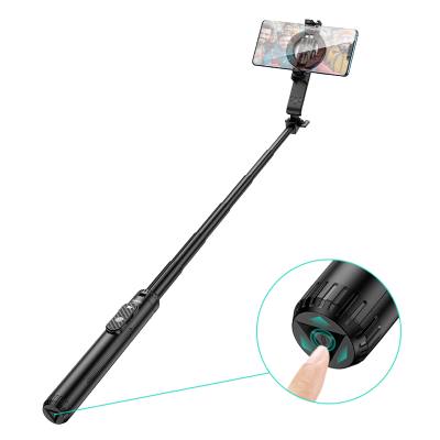 Selfie Stick Hoco K25 Sherkhan Live Broadcast και Τρίποδο για Συσκευές 4.5"- 7" 55mAh Ύψος 1.5m Μαύρο