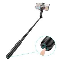 Selfie Stick Hoco K25 Sherkhan Live Broadcast και Τρίποδο για Συσκευές 4.5"- 7" 55mAh Ύψος 1.5m Μαύρο