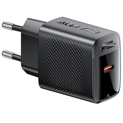 Φορτιστής Ταξιδίου Acefast A102 Fast Charging USB-C PD30W QC3.0 GaN Μαύρος