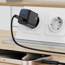 Φορτιστής Ταξιδίου Acefast A115 Fast Charging USB-C PD30W 3.0A GaN με LED Ένδειξη Φόρτισης Μαύρος