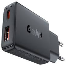 Φορτιστής Ταξιδίου Acefast  A69 GaN Mini με 1xUSB-A + 1xUSB-C PD30W Μαύρος