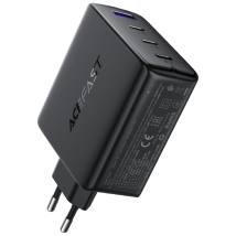 Φορτιστής Ταξιδίου Acefast A94 Fast Charging με 3xUSB-C + 1xUSB-A PD100W GaN Μαύρος
