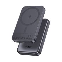 Power Bank Hoco J160 5000mAh με Ασύρματη Φόρτιση 5W και Έξοδο USB-C 5V/2A και LED Ένδειξη Μπαταρίας Μαύρο