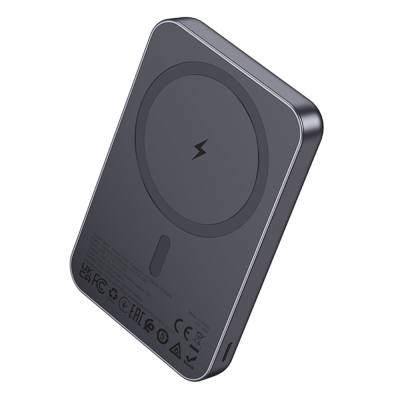 Power Bank Hoco J160 5000mAh με Ασύρματη Φόρτιση 5W και Έξοδο USB-C 5V/2A και LED Ένδειξη Μπαταρίας Μαύρο