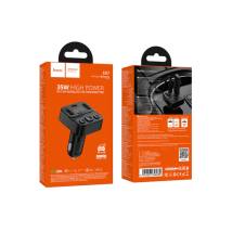 Bluetooth FM Transmitter Hoco E87 Delta 35W με 2xUSB-A και 1xUSB-C PD20W BT v5.4 Υποστηρίζει Αναπαραγωγή Μουσικής απο USB και Απ