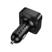 Bluetooth FM Transmitter Hoco E87 Delta 35W με 2xUSB-A και 1xUSB-C PD20W BT v5.4 Υποστηρίζει Αναπαραγωγή Μουσικής απο USB και Απ