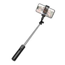 Selfie Stick Borofone BY14 Graceful Mini για Συσκευές 4.5"-7.0" με Τηλεχειριστήριο 120mAh Bluetooth v5.2 Μαύρο