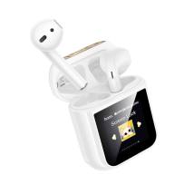 Wireless Hands Free Hoco EW86 Cat v5.4 300mAh 3.5 Ώρες Ομιλίας και Οθόνη Αφής Πολλαπλών Λειτουργιών Λευκά