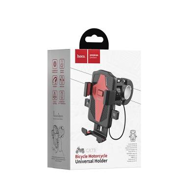 Βάση Στήριξης Τιμονιού Hoco CA73 Flying για Smartphone 4.5"-7" Μαύρη-Κόκκινη